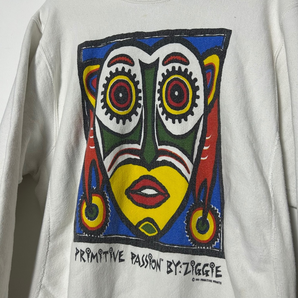 Vintage Lee Superweight Cotton Graphic Sweatshirt Primitive Passion By Ziggie XL - Picture 5 of 11